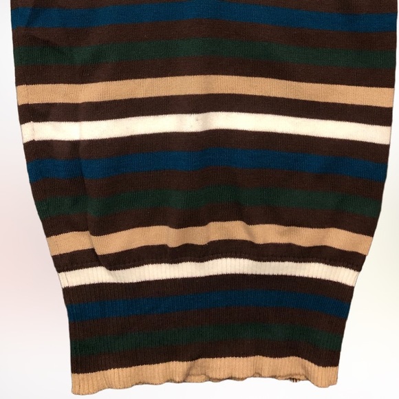 Maurices Cute Fall 🍁Colored🍁 Striped Pull Over Sweater SZ S - Picture 3 of 4
